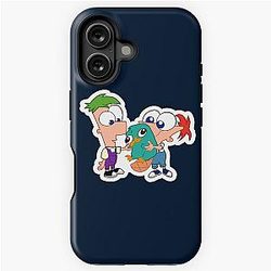 Baby Phineas and Ferb with Perry iPhone Case