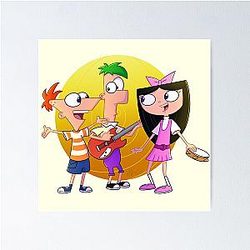 Phin, Ferb and Isa Poster