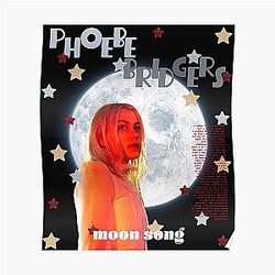 Phoebe Bridgers Posters - Phoebe Bridgers Moon Song Poster Red Stars Poster RB2109