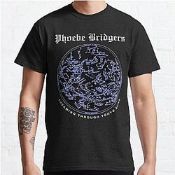 Phoebe Bridgers T-Shirts - Phoebe Bridgers Tokyo Skies - Dreaming Through Tokyo Skies - New Phoebe Bridgers ‘Tokyo Skies’ Classic T-Shirt RB2109