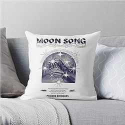 Phoebe Bridgers Pillows - Phoebe Bridgers Moon Song Throw Pillow RB2109