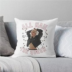 Phoebe Bridgers Pillows - Phoebe Bridgers Face Artwork Throw Pillow RB2109