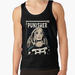 Phoebe Bridgers Tank Tops - Phoebe Bridgers 2020 Comic Tour Punisher Cry Tank Top RB2109