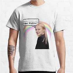 Phoebe Bridgers T-Shirts - Phoebe Bridgers Face Lgbt Wlw Classic T-Shirt RB2109