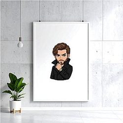 Black Sporty Pose TTPM2801 Pierson Fode Posters