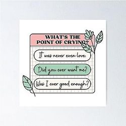 PinkPantheress Lyrics - Boy's a Liar -  Girl blogger Aesthetic Poster
