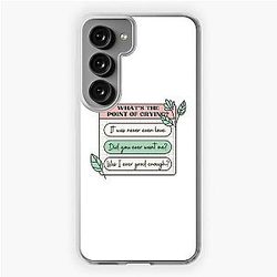 PinkPantheress Lyrics - Boy's a Liar -  Girl blogger Aesthetic Samsung Galaxy Soft Case