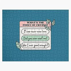 PinkPantheress Lyrics - Boy_s a Liar - Girl blogger Aesthetic Jigsaw Puzzle