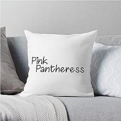Pinkpantheress Merch Pinkpantheress Logo Throw Pillow