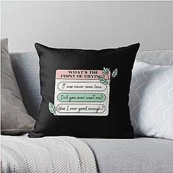 PinkPantheress Lyrics - Boy's a Liar -Girl blogger Aesthetic  Throw Pillow