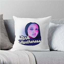 PinkPantheress Singer - Break it Off - Hyperpop Girl Throw Pillow