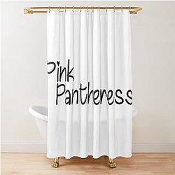 Pinkpantheress Merch Pinkpantheress Logo Shower Curtain