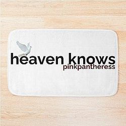 heaven knows - pinkpantheress Bath Mat