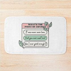 PinkPantheress Lyrics - Boy's a Liar -  Girl blogger Aesthetic Bath Mat