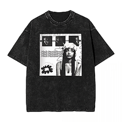 Men's PinkPantheress Black And White PTD0704  PinkPantheress T-Shirts