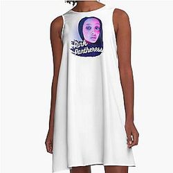 PinkPantheress Singer - Break it Off - Hyperpop Girl A-Line Dress