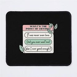 PinkPantheress Lyrics - Boy's a Liar -Girl blogger Aesthetic  Mouse Pad