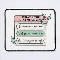 PinkPantheress Lyrics - Boy's a Liar -  Girl blogger Aesthetic Mouse Pad