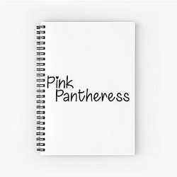 Pinkpantheress Merch Pinkpantheress Logo Spiral Notebook