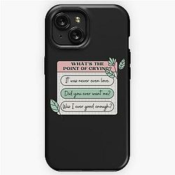 PinkPantheress Lyrics - Boy's a Liar -Girl blogger Aesthetic  iPhone Tough Case