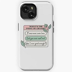 PinkPantheress Lyrics - Boy's a Liar -  Girl blogger Aesthetic iPhone Tough Case