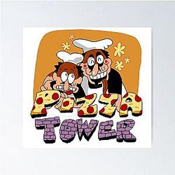 Pizza Tower Graphic Art Poster