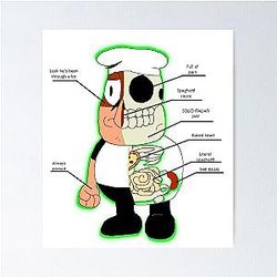"ANATOMY" Pizza Tower - Peppino Poster