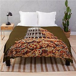 Pizza tower - for pizza lovers Throw Blanket