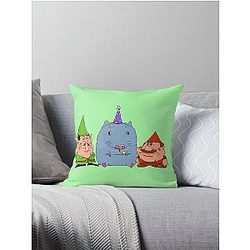 Lario (Pizza Tower Gnome Forest meme) Throw Pillow