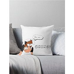 That was Cringe  Pizza Tower Throw Pillow