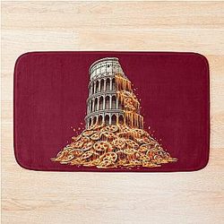 Pizza tower - for pizza lovers Bath Mat