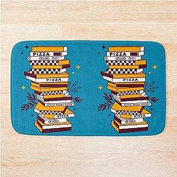 Pizza Tower for Pizza lovers Bath Mat