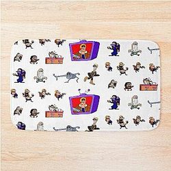 Resident Pizza Evil - Pizza Tower x Resident Evil Mash-Up Bath Mat