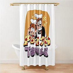 Pizza Tower Graphic Art Shower Curtain