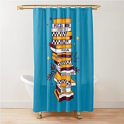 Pizza Tower for Pizza lovers Shower Curtain