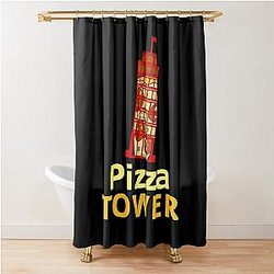 Pizza tower Shower Curtain
