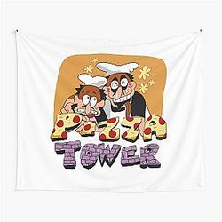 Pizza Tower Graphic Art Tapestry