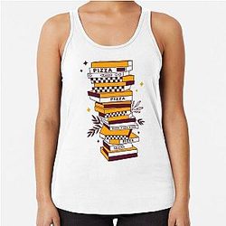 Pizza Tower for Pizza lovers Racerback Tank Top