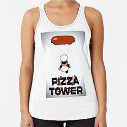 "AKIRA" Pizza Tower - Peppino Racerback Tank Top