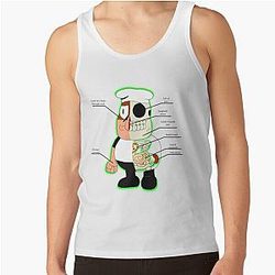 "ANATOMY" Pizza Tower - Peppino Tank Top