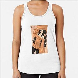 Pizza Tower Mushroom Toppin Racerback Tank Top