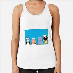 "WEEZING" Pizza Tower Racerback Tank Top