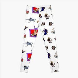 Resident Pizza Evil - Pizza Tower x Resident Evil Mash-Up Leggings