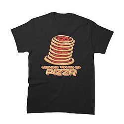 Funny Pizza TTPM1102 Pizza Tower T-Shirts