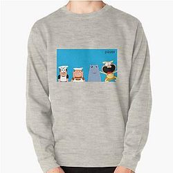 "WEEZING" Pizza Tower Pullover Sweatshirt