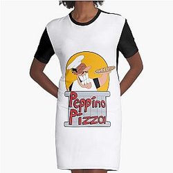 Pizza Tower - Peppino Pizza Graphic T-Shirt Dress
