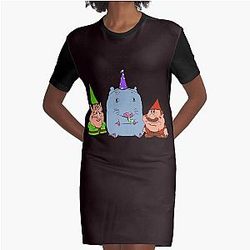 Lario (Pizza Tower Meme) Graphic T-Shirt Dress