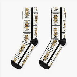 The Pizza Tower, Tarot And Pizza, Pizza Vintage Gothic Design Socks