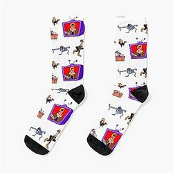 Resident Pizza Evil - Pizza Tower x Resident Evil Mash-Up Socks