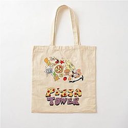 Pizza Tower Peppino Trans Cotton Tote Bag